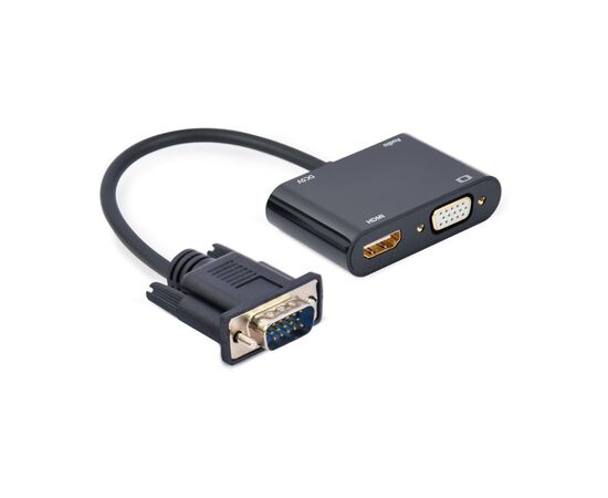 Переходник Cablexpert VGA to HDMI/VGA+audio 3.5mm (A-VGA-HDMI-02)