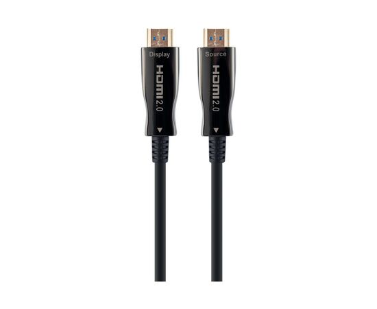 Кабель мультимедійний HDMI to HDMI 10.0m AOC V.2.0, 4K 60Hz Gold Cablexpert (CCBP-HDMI-AOC-10M-02)