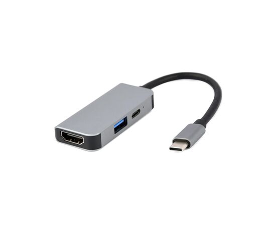 Концентратор Cablexpert USB-C 3-in-1 (USB/HDMI/PD) (A-CM-COMBO3-02)
