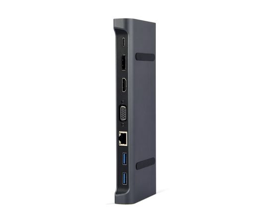 Концентратор Cablexpert USB-C 9-in-1 (USB-hub + HDMI/VGA/PD/CR/LAN/3.5mm) (A-CM-COMBO9-02)