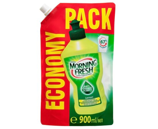 Засіб для ручного миття посуду Morning Fresh Lemon змінна упаковка 900 мл (5900998023423)