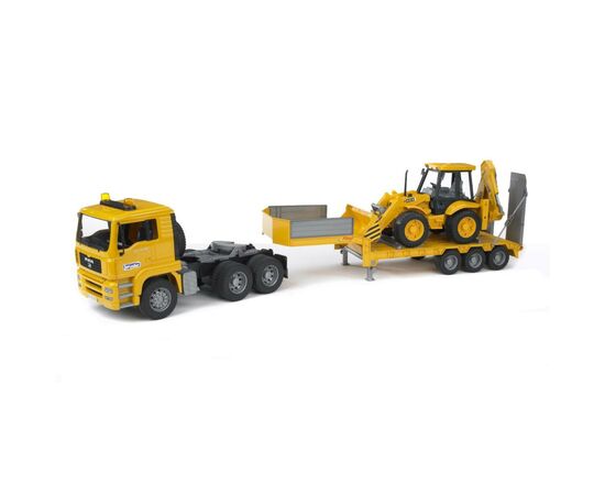 Спецтехника Bruder Тягач MAN с экскаватором JCB 1:16 (02776), изображение 2 Спецтехника Bruder Тягач MAN с экскаватором JCB 1:16 (02776), изображение 2