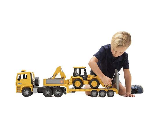 Спецтехника Bruder Тягач MAN с экскаватором JCB 1:16 (02776), изображение 5 Спецтехника Bruder Тягач MAN с экскаватором JCB 1:16 (02776), изображение 5