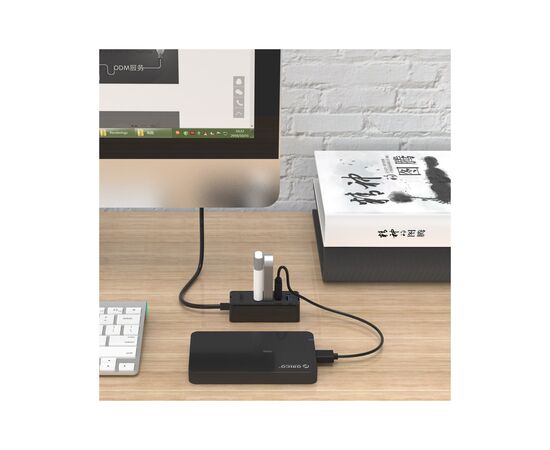 Концентратор Orico USB 3.0 4 port (W5P-U3-030-BK-BP) (CA912735), изображение 2 Концентратор Orico USB 3.0 4 port (W5P-U3-030-BK-BP) (CA912735), изображение 2