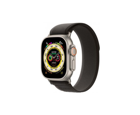 Смарт-годинник Apple Watch Ultra GPS + Cellular, 49mm Titanium Case with Black/Gray Trail Loop -M/L (MQFX3UL/A), зображення 2 Смарт-годинник Apple Watch Ultra GPS + Cellular, 49mm Titanium Case with Black/Gray Trail Loop -M/L (MQFX3UL/A), зображення 2