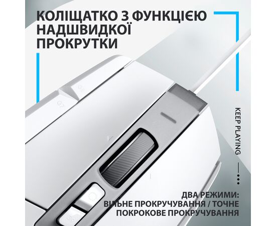 Мышка Logitech G502 X USB White (910-006146), изображение 3 Мышка Logitech G502 X USB White (910-006146), изображение 3