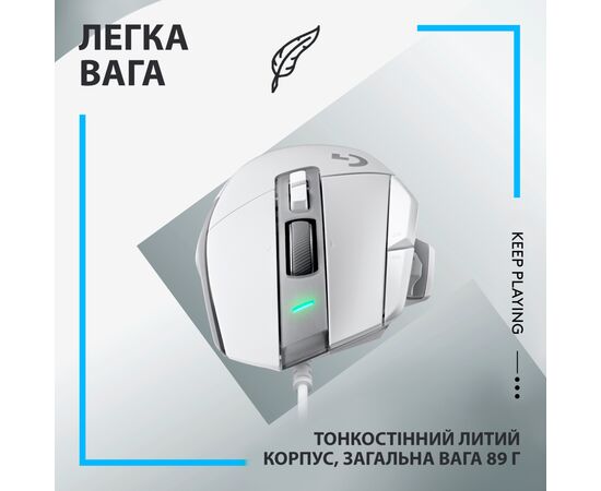 Мышка Logitech G502 X USB White (910-006146), изображение 6 Мышка Logitech G502 X USB White (910-006146), изображение 6