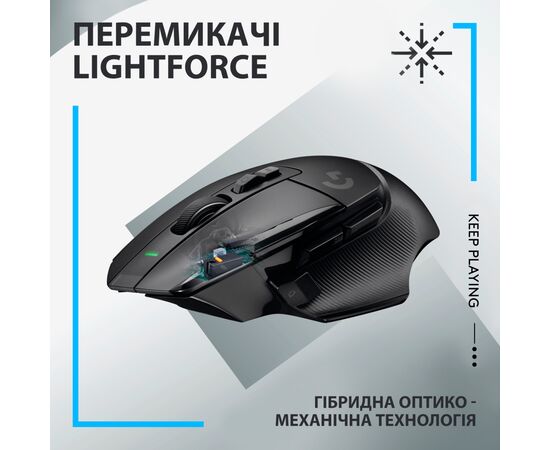 Мышка Logitech G502 X Lightspeed Wireless Black (910-006180), изображение 2 Мышка Logitech G502 X Lightspeed Wireless Black (910-006180), изображение 2