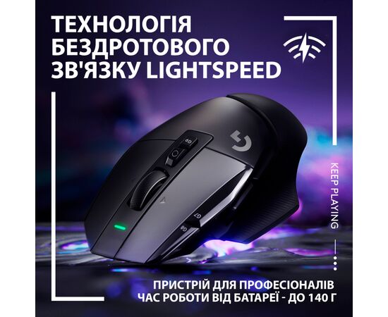 Мышка Logitech G502 X Lightspeed Wireless Black (910-006180), изображение 3 Мышка Logitech G502 X Lightspeed Wireless Black (910-006180), изображение 3