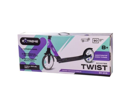 Самокат Extreme Twist PU 200 мм Yellow (SK205), изображение 5