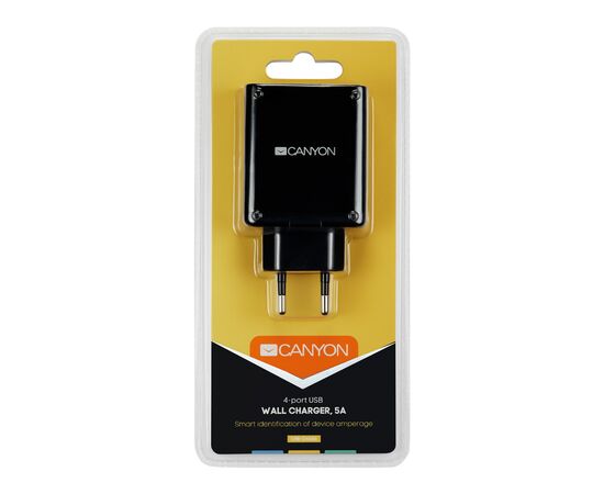 Зарядное устройство Canyon 4xUSB AC (CNE-CHA06B), изображение 2 Зарядное устройство Canyon 4xUSB AC (CNE-CHA06B), изображение 2