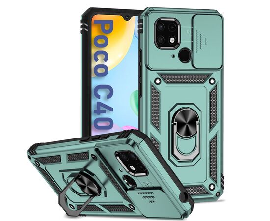 Чохол до моб. телефона BeCover Military Poco C40 Dark Green (708204)