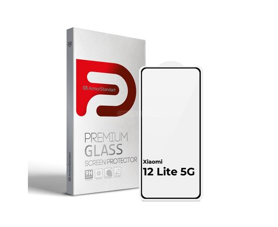 Скло захисне Armorstandart Full Glue Xiaomi 12 Lite 5G Black (ARM62876)