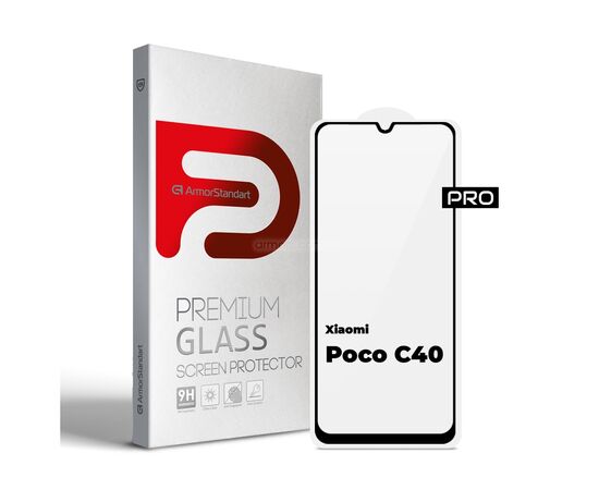 Стекло защитное Armorstandart Pro Xiaomi Poco C40 Black (ARM62124)