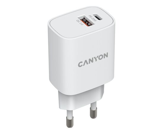 Зарядное устройство Canyon PD 20W/QC3.0 18W (CNE-CHA20W04)
