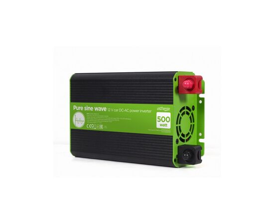 Автомобильный инвертор 12V/230V 500W (1000W peak power) чистая синусоида EnerGenie (EG-PWC-PS500-01), изображение 2 Автомобильный инвертор 12V/230V 500W (1000W peak power) чистая синусоида EnerGenie (EG-PWC-PS500-01), изображение 2