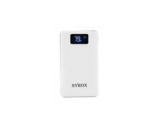 Батарея универсальная Syrox PB107 20000mAh, USB*2, Micro USB, Type C, white (PB107_white), изображение 2 Батарея универсальная Syrox PB107 20000mAh, USB*2, Micro USB, Type C, white (PB107_white), изображение 2