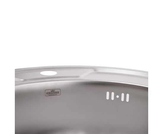 Мойка кухонная Kroner Satin-490 06160 (CV022764), изображение 5 Мойка кухонная Kroner Satin-490 06160 (CV022764), изображение 5