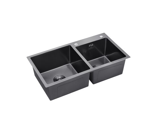 Мойка кухонная Kroner Schwarze-7843ZHM (CV022797), изображение 2 Мойка кухонная Kroner Schwarze-7843ZHM (CV022797), изображение 2