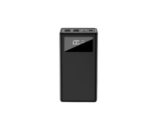 Батарея універсальна XO 40000mAh, Input:Micro-USB/Type-C/Lightning(5V/2A), Output 4*USB-A(5V/2A) (PR124_black)