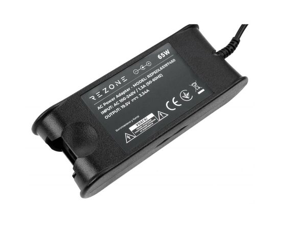 Блок питания к ноутбуку Rezone DELL 65W 19.5V 3.34A разъем 7.4*5.0 (RZPSDL65197450), изображение 3 Блок питания к ноутбуку Rezone DELL 65W 19.5V 3.34A разъем 7.4*5.0 (RZPSDL65197450), изображение 3