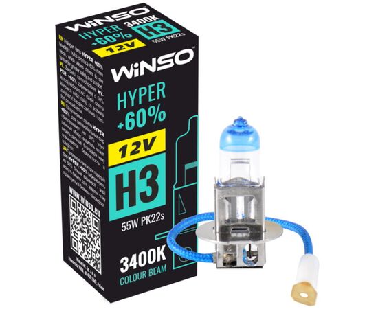 Автолампа Winso H3 HYPER +60 55W (712320), изображение 2 Автолампа Winso H3 HYPER +60 55W (712320), изображение 2
