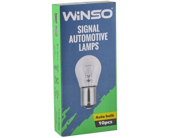Автолампа Winso PY21W 21W BA15s Amber (713120), изображение 2 Автолампа Winso PY21W 21W BA15s Amber (713120), изображение 2