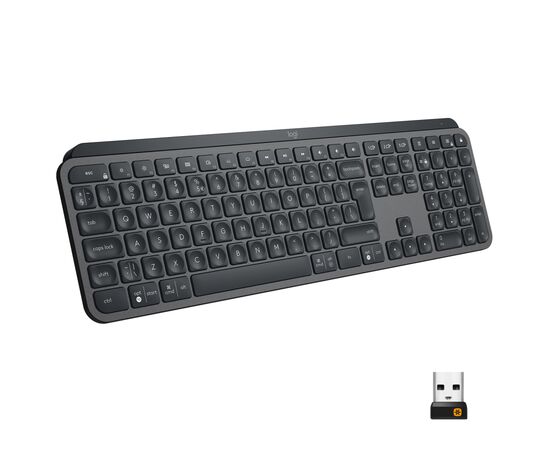 Клавіатура Logitech MX Keys Advanced Wireless Illuminated UA Graphite (920-009415)