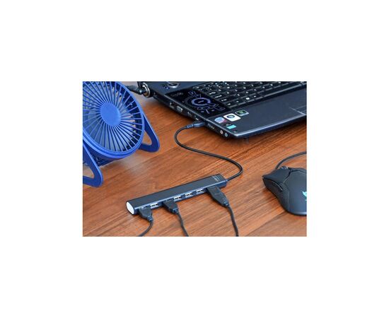 Концентратор Gembird 7 x USB 2.0 black (UHB-U2P7-04), изображение 3 Концентратор Gembird 7 x USB 2.0 black (UHB-U2P7-04), изображение 3