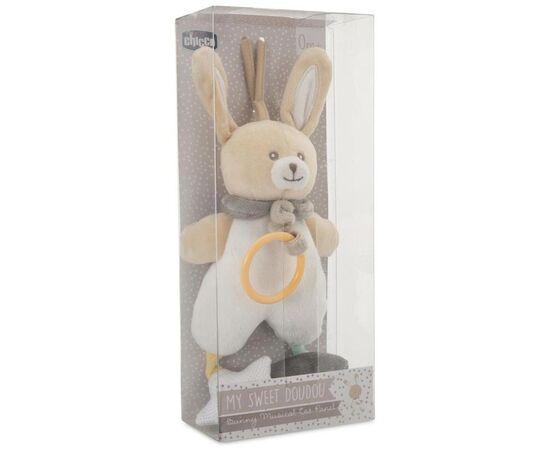 Іграшка-підвіска Chicco музична Зайченя Doudou (09713.00), зображення 3 Іграшка-підвіска Chicco музична Зайченя Doudou (09713.00), зображення 3