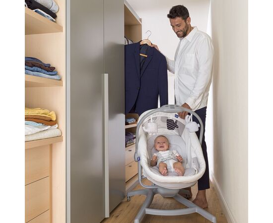 Кроватка Chicco Baby Hug Air 4 в 1 Бежевая (79193.01.00), изображение 5 Кроватка Chicco Baby Hug Air 4 в 1 Бежевая (79193.01.00), изображение 5