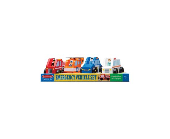Игровой набор Melissa&Doug Деревянный аварийный набор Транспорт (MD19285), изображение 5 Игровой набор Melissa&Doug Деревянный аварийный набор Транспорт (MD19285), изображение 5