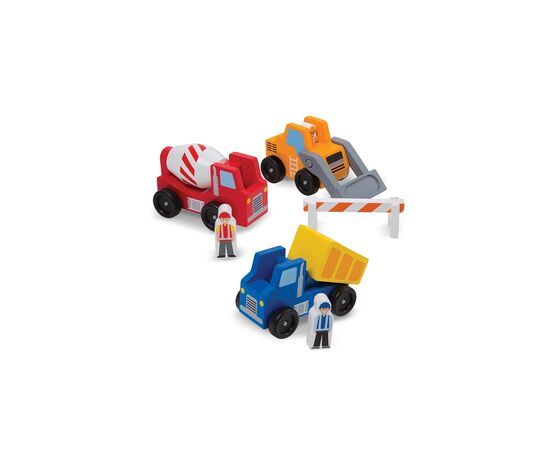 Игровой набор Melissa&Doug Деревянный набор "Строительные машинки" (MD656), изображение 2 Игровой набор Melissa&Doug Деревянный набор "Строительные машинки" (MD656), изображение 2