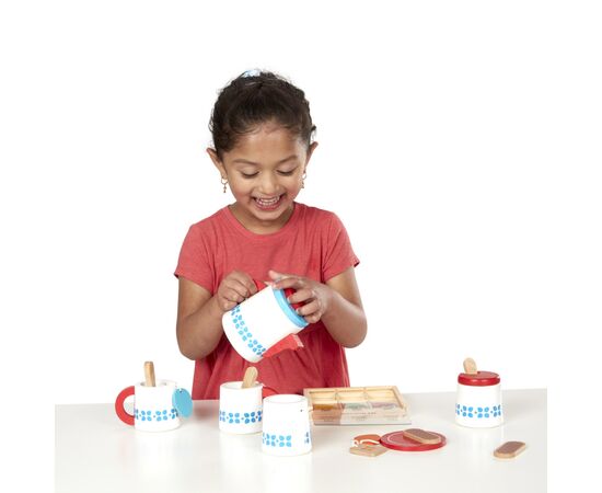 Игровой набор Melissa&Doug Деревянный набор Чайный сервиз (MD19843), изображение 3