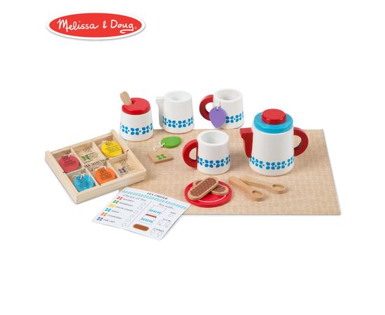 Игровой набор Melissa&Doug Деревянный набор Чайный сервиз (MD19843), изображение 5