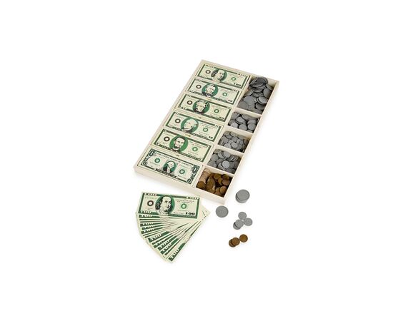 Игровой набор Melissa&Doug Классический набор игрушечных денег (MD1273), изображение 2 Игровой набор Melissa&Doug Классический набор игрушечных денег (MD1273), изображение 2