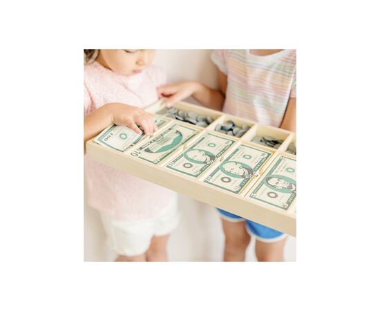 Игровой набор Melissa&Doug Классический набор игрушечных денег (MD1273), изображение 6 Игровой набор Melissa&Doug Классический набор игрушечных денег (MD1273), изображение 6