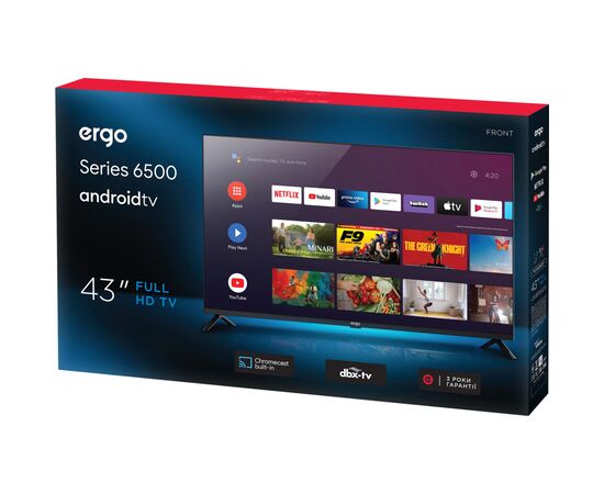 Телевизор Ergo 43GFS6500, изображение 6 Телевизор Ergo 43GFS6500, изображение 6
