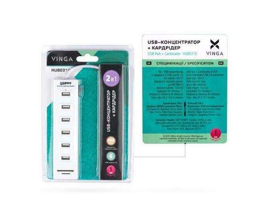 Концентратор Vinga HUB031S, изображение 8 Концентратор Vinga HUB031S, изображение 8