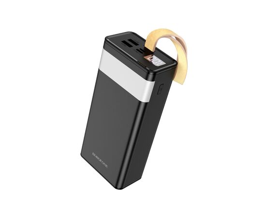 Батарея универсальная BOROFONE BJ18A Coolmy 30000mAh Inp:USB-C/Micro-USB, Out:USB-A*2(5V/2A) black (6974443381399), изображение 3 Батарея универсальная BOROFONE BJ18A Coolmy 30000mAh Inp:USB-C/Micro-USB, Out:USB-A*2(5V/2A) black (6974443381399), изображение 3