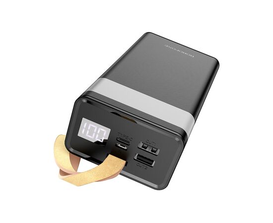 Батарея універсальна BOROFONE BJ18A Coolmy 30000mAh Inp:USB-C/Micro-USB, Out:USB-A*2(5V/2A) black (6974443381399)