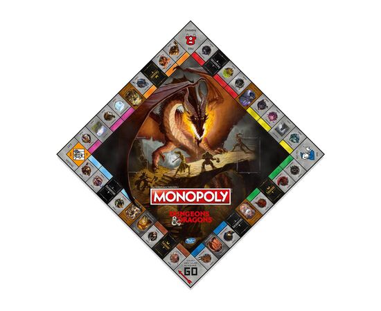 Настольная игра Winning Moves Dungeons and Dragons Monopoly (WM02022-EN1-6), изображение 3 Настольная игра Winning Moves Dungeons and Dragons Monopoly (WM02022-EN1-6), изображение 3