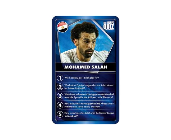 Настольная игра Winning Moves World Football Stars Blue Top Trumps Quiz (WM01187-EN1-6), изображение 4 Настольная игра Winning Moves World Football Stars Blue Top Trumps Quiz (WM01187-EN1-6), изображение 4
