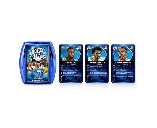 Настольная игра Winning Moves World Football Stars Blue Top Trumps Quiz (WM01187-EN1-6), изображение 6 Настольная игра Winning Moves World Football Stars Blue Top Trumps Quiz (WM01187-EN1-6), изображение 6