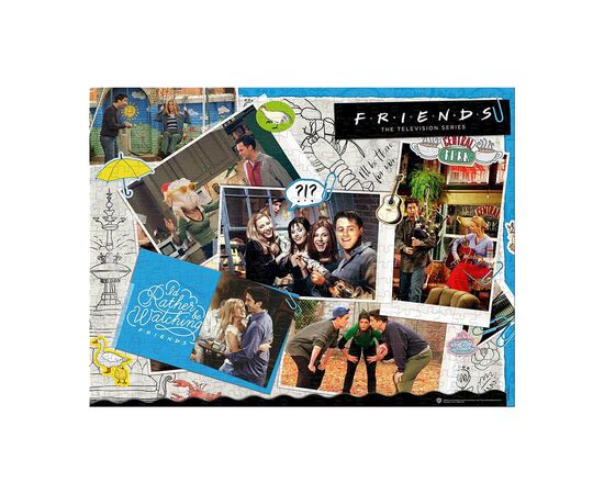 Пазл Winning Moves Friends Scrapbook 1000 деталей (WM00378-ML1-6), зображення 3 Пазл Winning Moves Friends Scrapbook 1000 деталей (WM00378-ML1-6), зображення 3