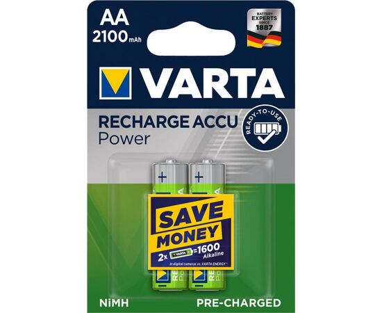 Аккумулятор Varta AA Rechargeable Accu 2100mAh * 2 (56706101402)