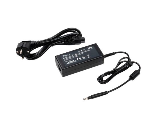 Блок питания к ноутбуку Vinga HP 65W 19.5V 3.3А 4.8*1.7 long (VPA-1953-HP4817-101), изображение 2 Блок питания к ноутбуку Vinga HP 65W 19.5V 3.3А 4.8*1.7 long (VPA-1953-HP4817-101), изображение 2