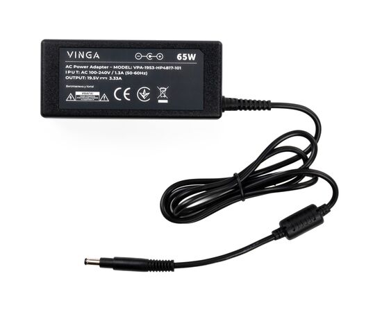 Блок питания к ноутбуку Vinga HP 65W 19.5V 3.3А 4.8*1.7 long (VPA-1953-HP4817-101), изображение 3 Блок питания к ноутбуку Vinga HP 65W 19.5V 3.3А 4.8*1.7 long (VPA-1953-HP4817-101), изображение 3