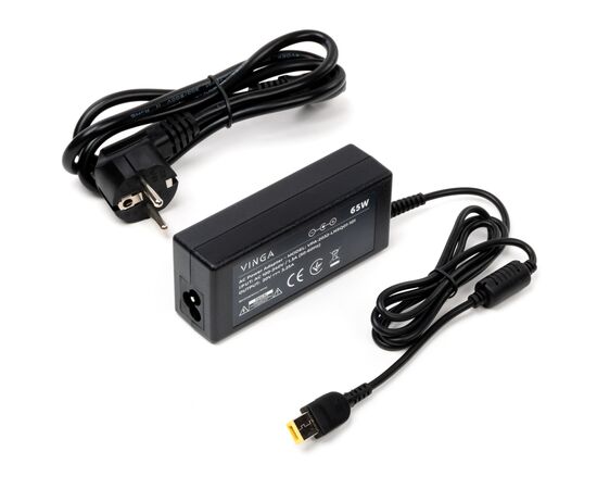 Блок питания к ноутбуку Vinga Lenovo 65W 20V 3.25А square with pin (VPA-2032-LNSQ01-101), изображение 2 Блок питания к ноутбуку Vinga Lenovo 65W 20V 3.25А square with pin (VPA-2032-LNSQ01-101), изображение 2