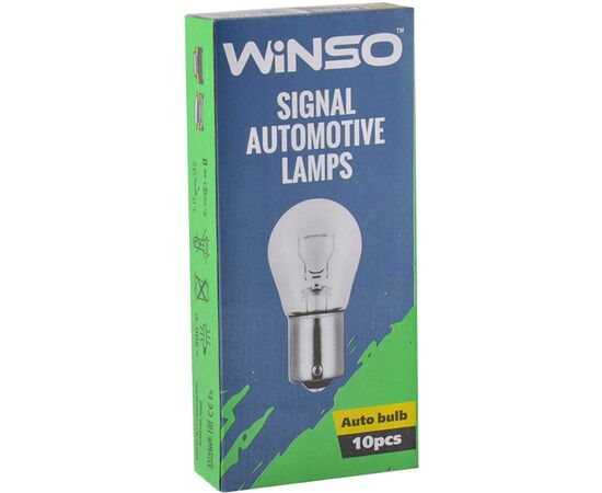 Автолампа Winso PY21W 21W BAU15s Amber (713110), изображение 2 Автолампа Winso PY21W 21W BAU15s Amber (713110), изображение 2